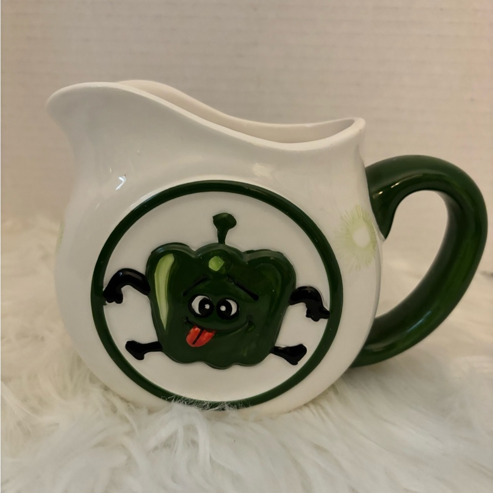 Vintage Anthropomorphic Green Pepper Creamer/Pitcher